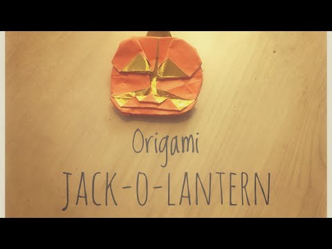 How to make an Origami Jack-O-Lantern 🎃