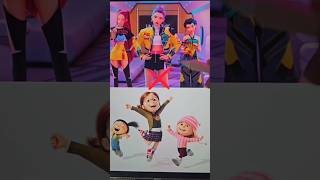 🦄 Zoey X Agnes! Huntrix as Gru's girls 🥰 #kpopdemonhunters #despicableme #huntrix #zoey #art