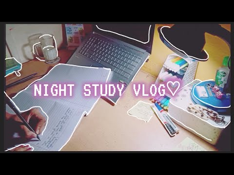 My night study routine♡ || Study vlog || #study #12thgrader #studyroutine #studyvlog