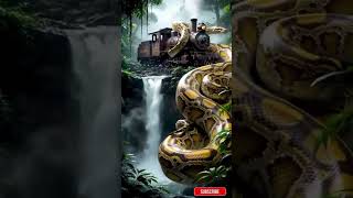 Nature Shorts: Python vs. Train #shorts #trending #horror #shortsviral #viral