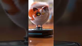 Robot Control FAIL! ⚡️ Cat Gets ZAPPED! #CatVSBot Roboter-Schock! #HaareZuBerge #Shorts