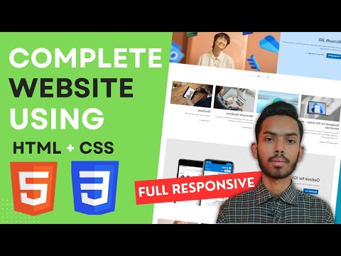 Building a Responsive Website with HTML and CSS || complete website using HTML & CSS
