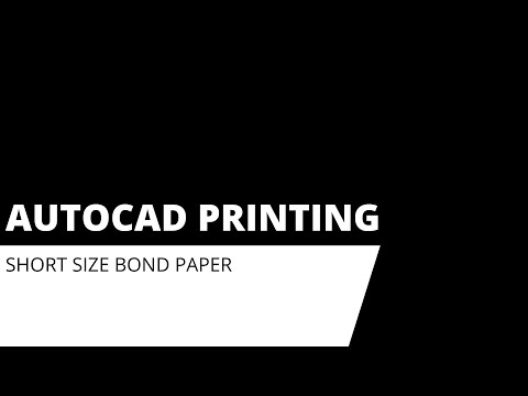 AutoCAD Printing using 8.5" x 11" Paper Size(A dwg to pdf)