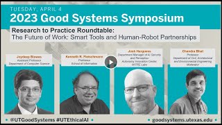 Research to Practice Roundtable: The Future of Work: Smart Tools and Human-Robot Partnerships