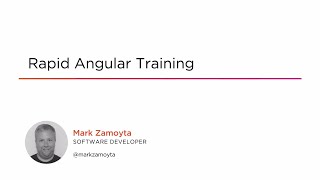 Course Preview: Rapid Angular Training