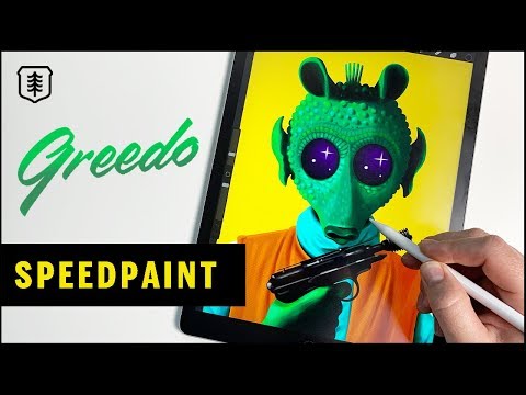 STAR WARS Greedo Speedpaint - Procreate
