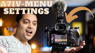 Sony A7IV Menu SetUp - Full Tutorial for Beginners or first time Sony users