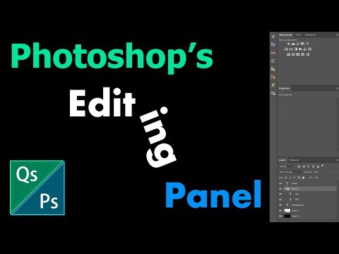 Setting up Your Editing Panel in Photoshop - Quickstop Photoshop