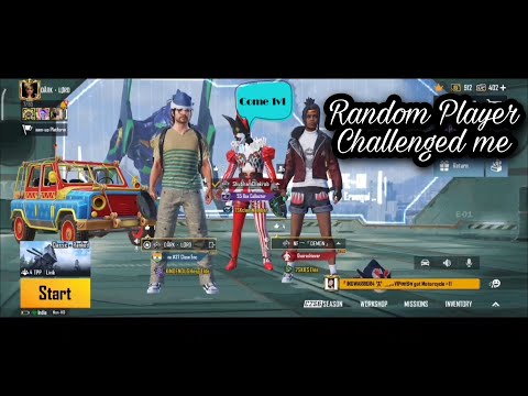 Random Player Challenged me For 1v1 | BGMI | Dark Lord