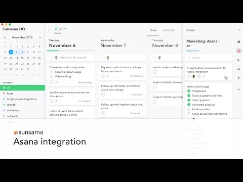 Sunsama: Asana Integration