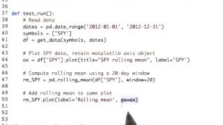 Computing rolling statistics