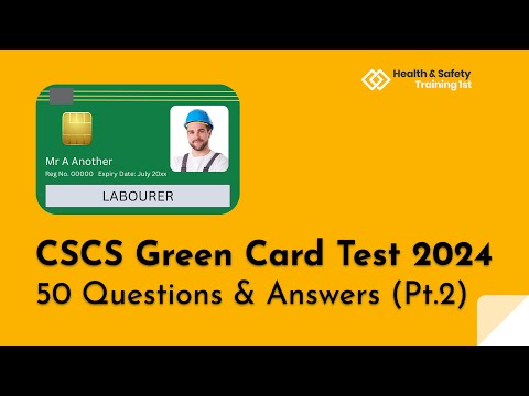 CSCS Green Card Mock Test 2024 | 50 More Questions & Answers