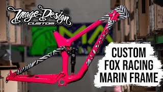 Painting a Fox Racing inspired Marin Frame // Image Design Custom