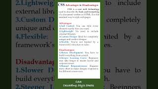 CSS Advantages and Disadvantages in Web Design