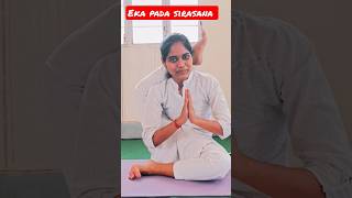 Eka Pada Sirasana|One Leg behind the Head|#yoga #yogagirl #ekapadasirsasana #shorts #girl #best #fit