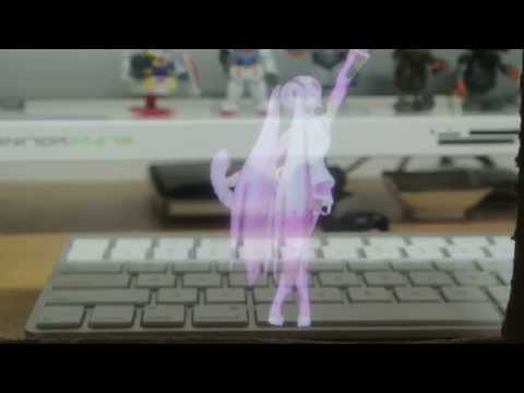 初音ミク - 千本桜 自製立體投影盒 (Hologram projection)