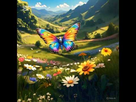 Short Story of A Beautiful Butterfly #ai #animation #aistory
