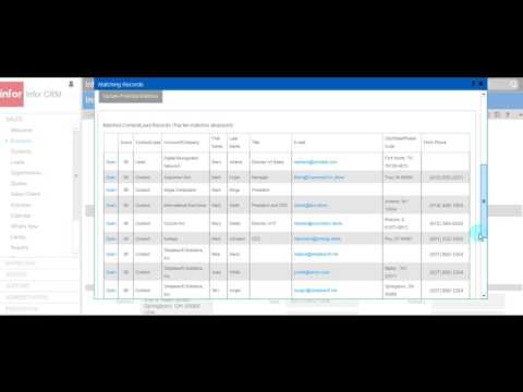 Infor CRM Web   Insert New Contact to Current Account