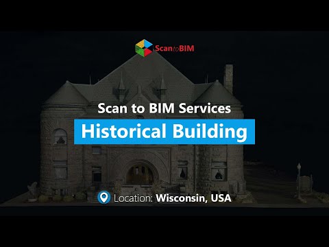 17,600 Sq.Ft. Historical Building | Scan to BIM Walkthrough & Landscape