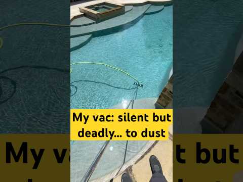 My vac: silent but deadly… to dust #PoolCleaning #PoolLife #HardWorkPaysOff #PoolGuy #HotDayWork