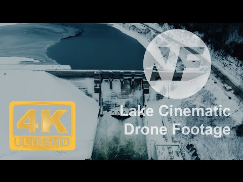 Frozen Kinzua Lake | 4K Drone Footage ~ Lakes & Rivers Part 1 | Cinematic Flyover with DJI Mavic 2