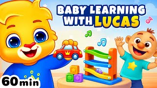 Baby Learning Video | Emotions, First Words, Body Parts & Kids Songs With Lucas | Toddler Videos