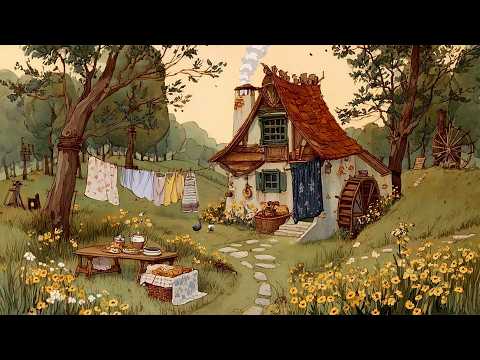 Mystery Forest Cottage 🌿 Disney oldies playing in another room | Soft Summer Afternoon Ambience