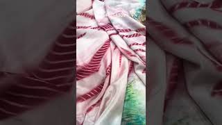 Women's Chinon Silk Printed Sequence Coding with embroidery Work Saree #shorts #rubysgarments