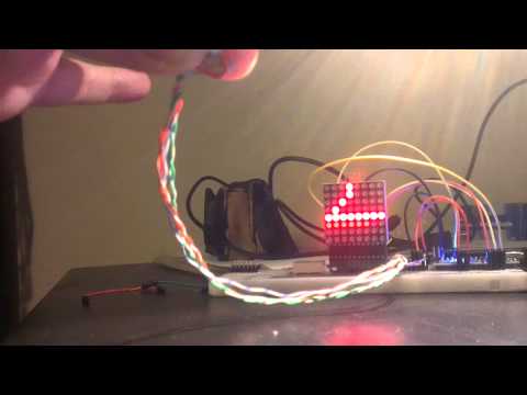 Rotary encoder linked matrix scrolling
