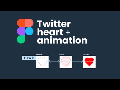 Heart Animation in Figma on hover & click. Full Process Design to Prototyping.