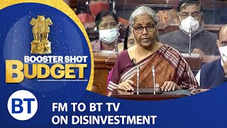 FM Exclusive To #BusinessTodayTV On Divestment | #BoosterShotBudget