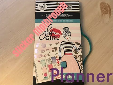 The Happy Planner Girl : Glam girl Sticker Book Flip through