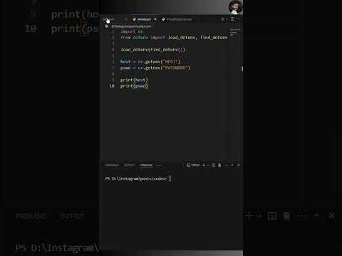 Environment variables in Python 💻🐍 #coding #python