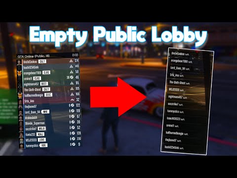How To Get A EMPTY Public Lobby in Gta Online | Gta 5 Glitches