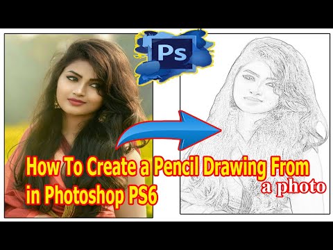 Pencil Drawing in Photoshop PS6 | Draw Picture Easily | Drawing Academy | Photoshop Tutorials.