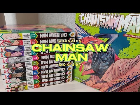 Manga Unboxing || Chainsaw man box set 💚
