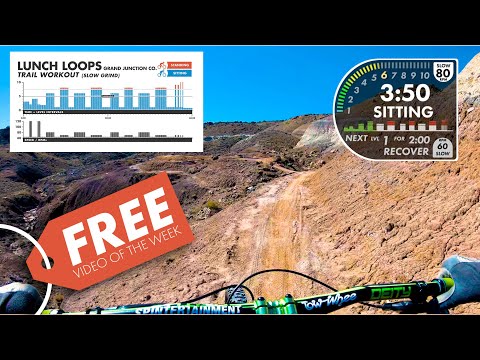 FREE Mountain Bike Spin Video for indoor cycling. Lunch Loops TRAIL First Person View