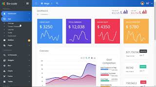 Responsive Admin Dashboard Template, UI and WebApp Template