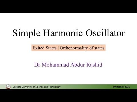 QM15: Quantum harmonic oscillator,  exited state wave function and energy