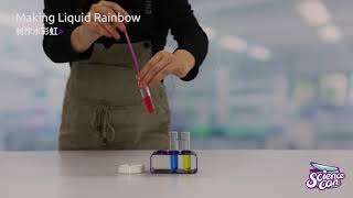 Making Liquid Rainbow - Bubble Science Experiment Deluxe Lab