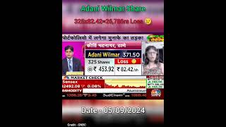 Adani Wilmar Share #sharemarket #adaniwilmarsharenewstoday