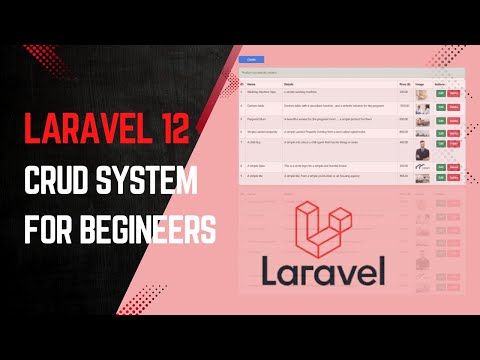 Build Laravel 12 CRUD system for Beginners