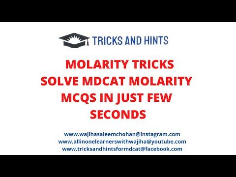 Tricks to Solve Molarity Baesd Questions Easily
