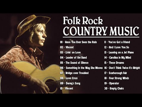 Greatest Folk Rock Country Music With Lyrics - Cat Stevens, John Denver, CCR, Dan Fogelberg