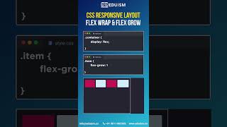 CSS Responsive Layout Flex Wrap & Flex Grow! #css #programminglanguage #csslayout #programming