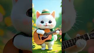 cute cat playing guitar beautifully-dudidudidam #shorts #shortsvidio #cat #music #catai #cute #ai