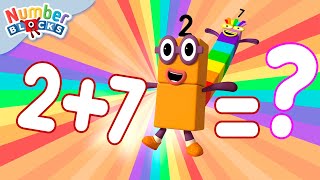 Super Simple Sums - First Day of Spring 🌷 | Learn Adition & Substraction for Kids | @Numberblocks