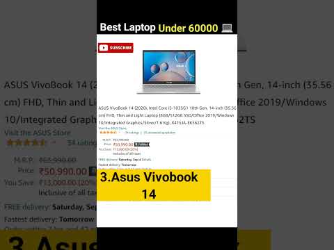 Top 6 Best Laptop under 60000 for Students | Best Laptop for Coding #laptop #coding #shorts #trend