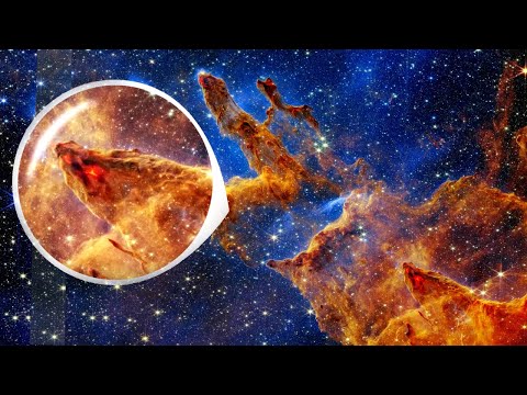NASA Webb Telescope Captures Second View of Pillars of Creation
