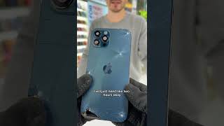 Cracked iPhone back glass, a perfect transformation. by The FIX #iphonerepair #crackedscreenrepair